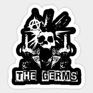 germs skeleton punk Sticker